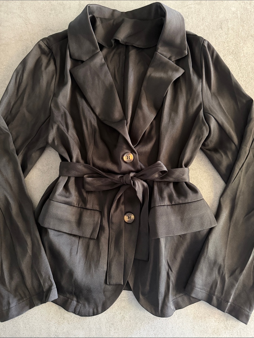 SHEIN Franclia Black Autumn Elegant Office Women's 2 Pieces Set - Picture 6 of 16